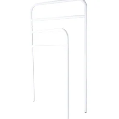 Porte serviette blanc métal