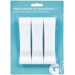 Porte serviette en plastique x 3