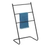 Porte serviette sur pied en métal noir