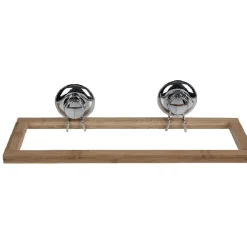 Porte serviettes bambou fixation ventouse
