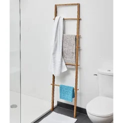 Porte serviettes échelle bambou