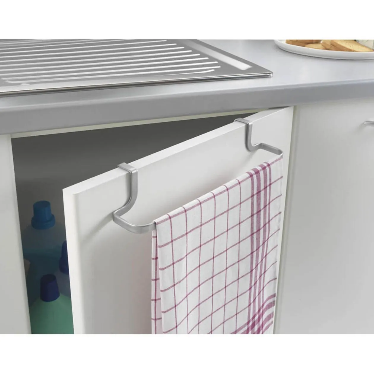 Porte torchon Metaltex à fixer sur porte de meuble