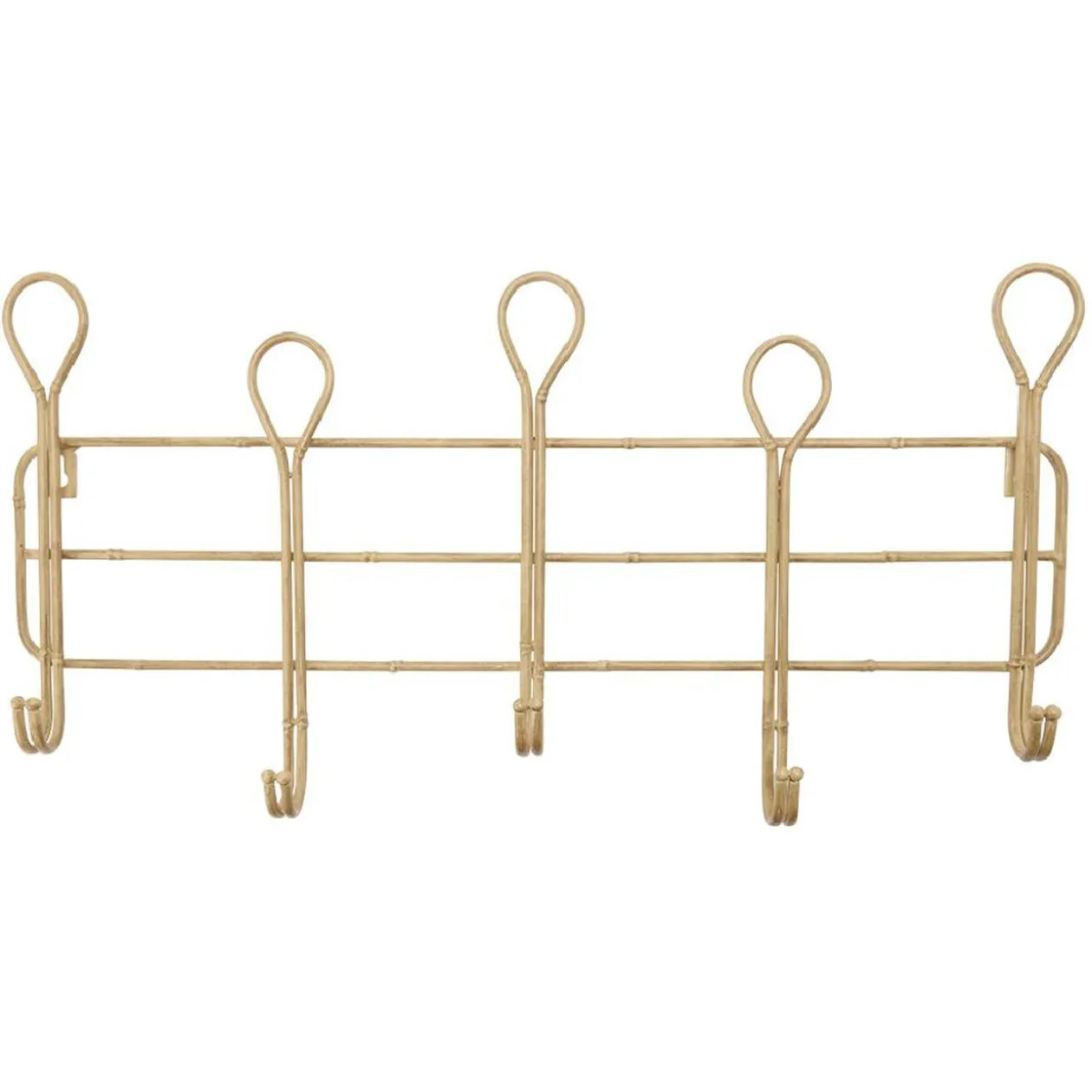 Porte-manteau effet bambou naturel