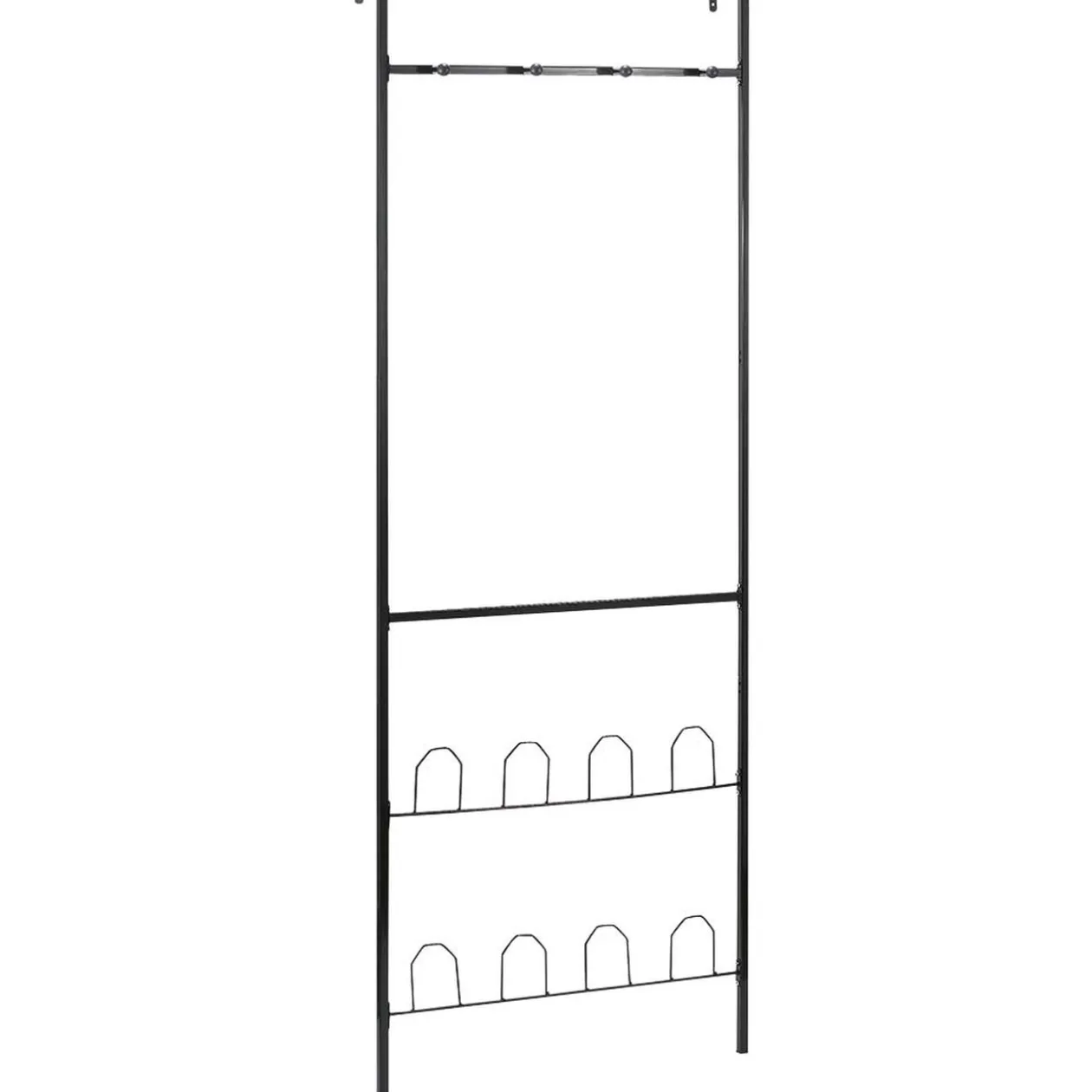 Porte-manteaux range chaussures de porte noir