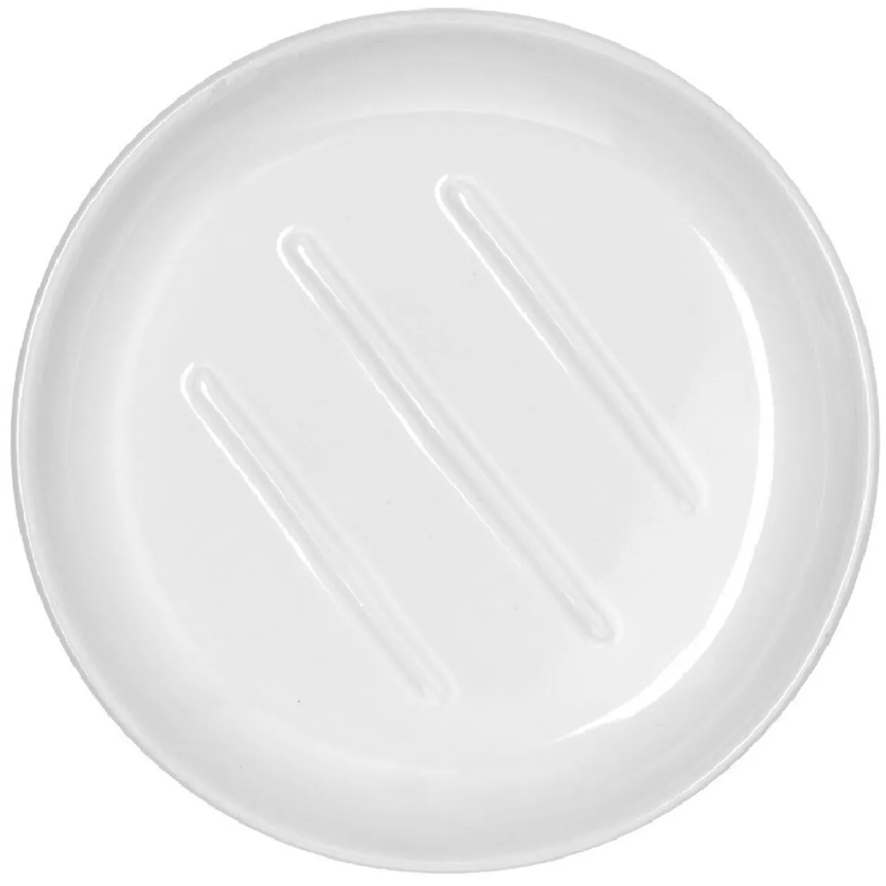 Porte-savon céramique uni blanc