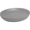 Porte-savon rond céramique gris Ø10xH2cm