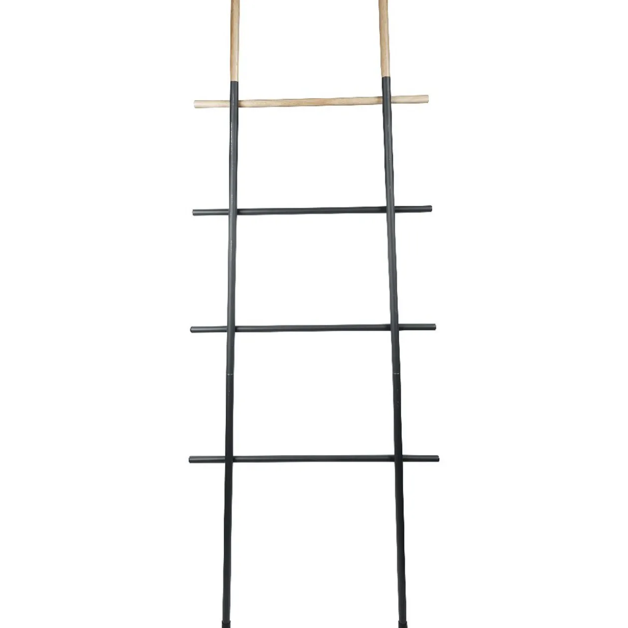 Porte-serviette échelle gris anthracite naturel