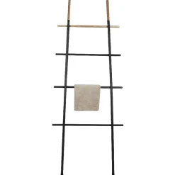 Porte-serviette échelle gris anthracite naturel