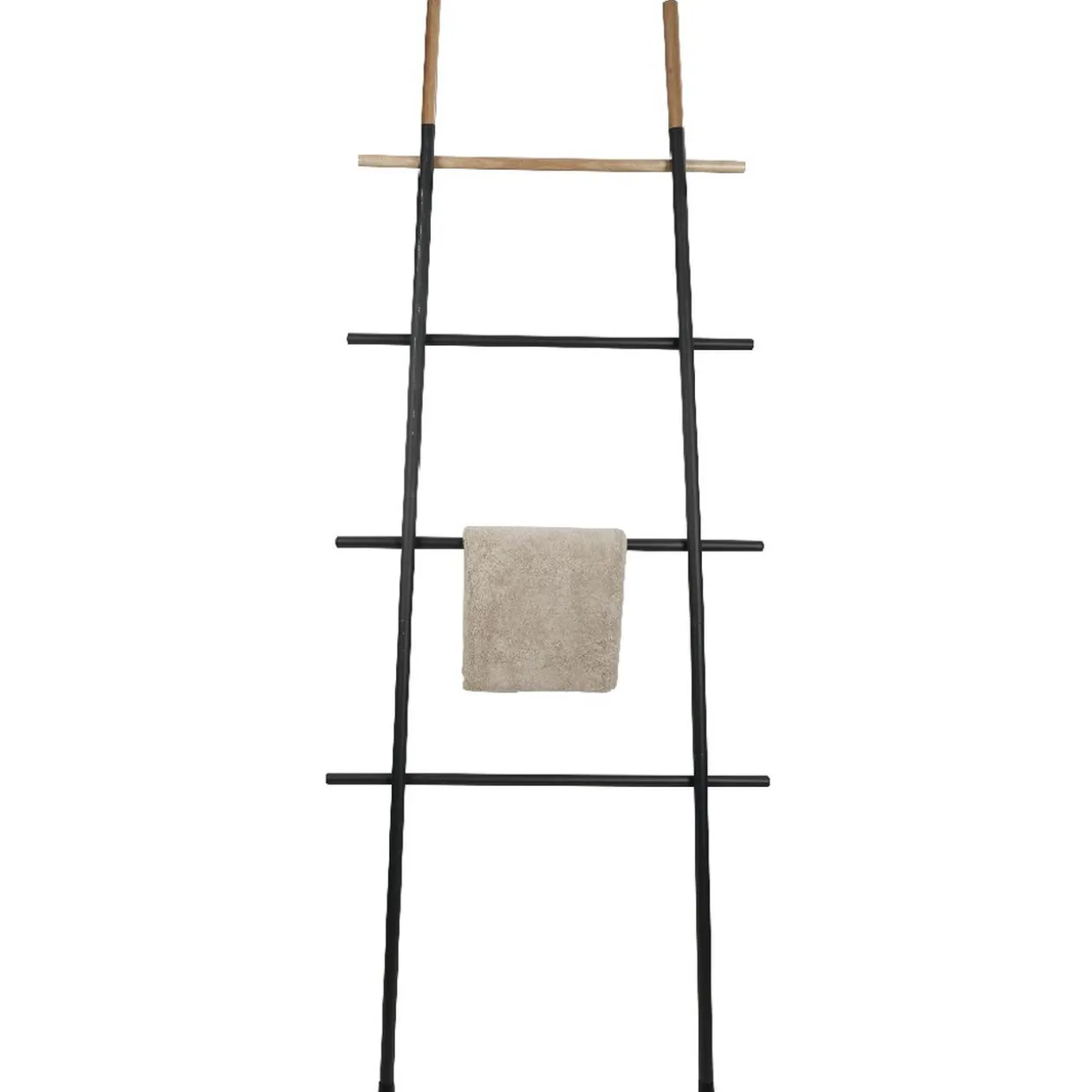 Porte-serviette échelle gris anthracite naturel