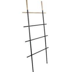 Porte-serviette échelle gris anthracite naturel