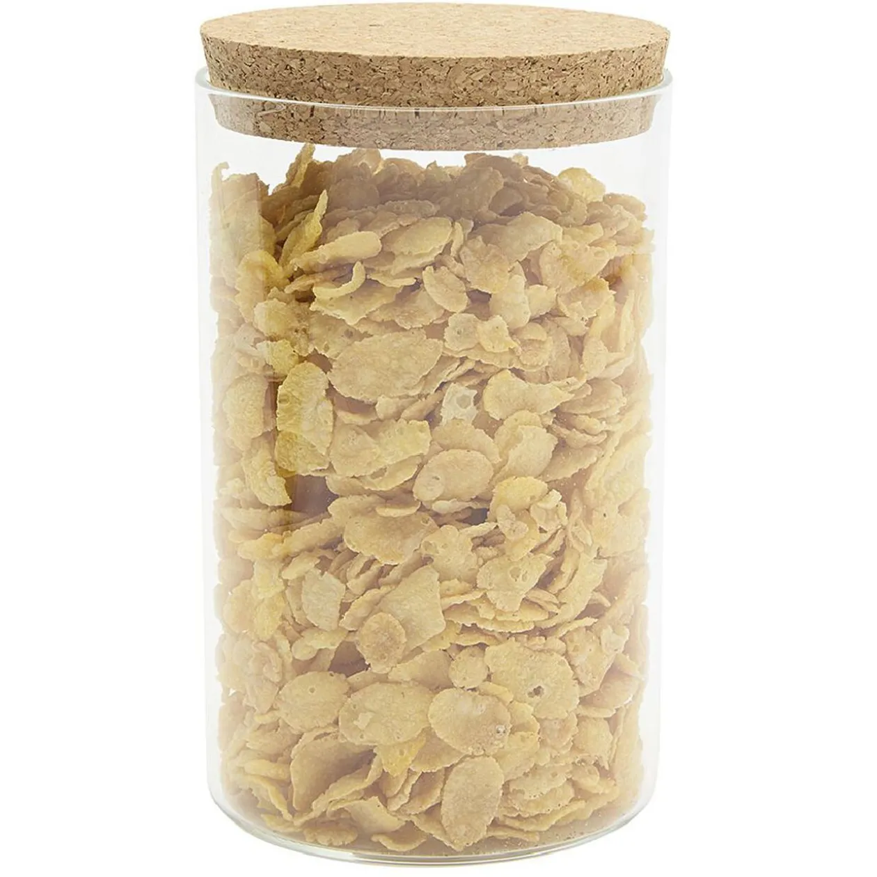 Pot de conservation en verre avec couvercle liège 1 L