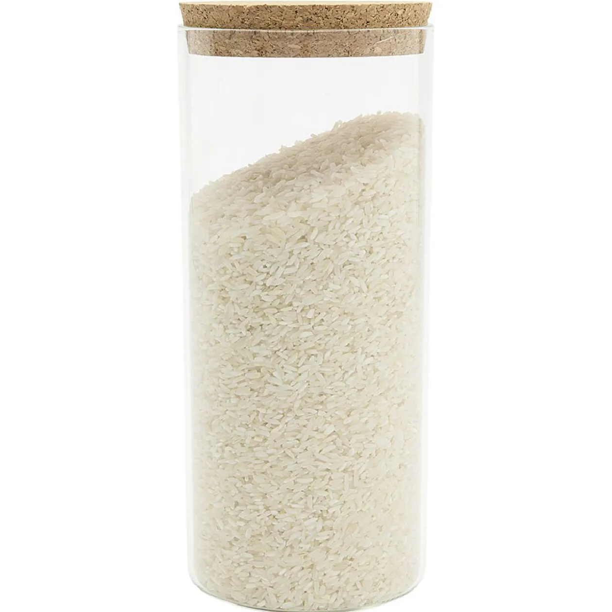 Pot de conservation en verre avec couvercle liège 1,5 L