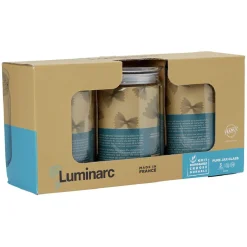 Pot de conservation en verre x3