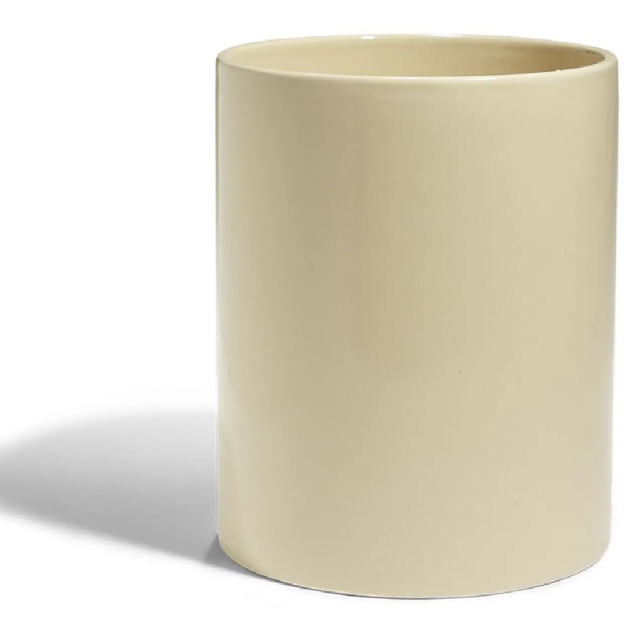 Pot de conservation 1,6L grès carreau de ciment couvercle bambou Ø14,2xH17,7cm