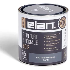 Pot peinture Elan bois int/ext gris anthracite 0,5L