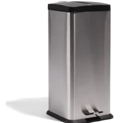 Poubelle à pédale 30 L carrée