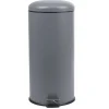 Poubelle à pédale 30 L grise