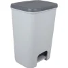 Poubelle à pédale 40 L grise
