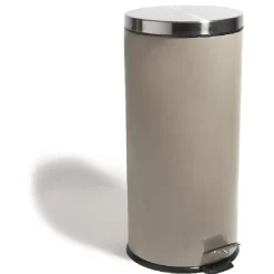 Poubelle à pédale 30 L taupe