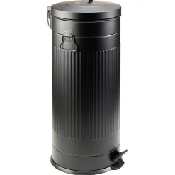 Poubelle à pédale en métal avec seau intérieur 30L