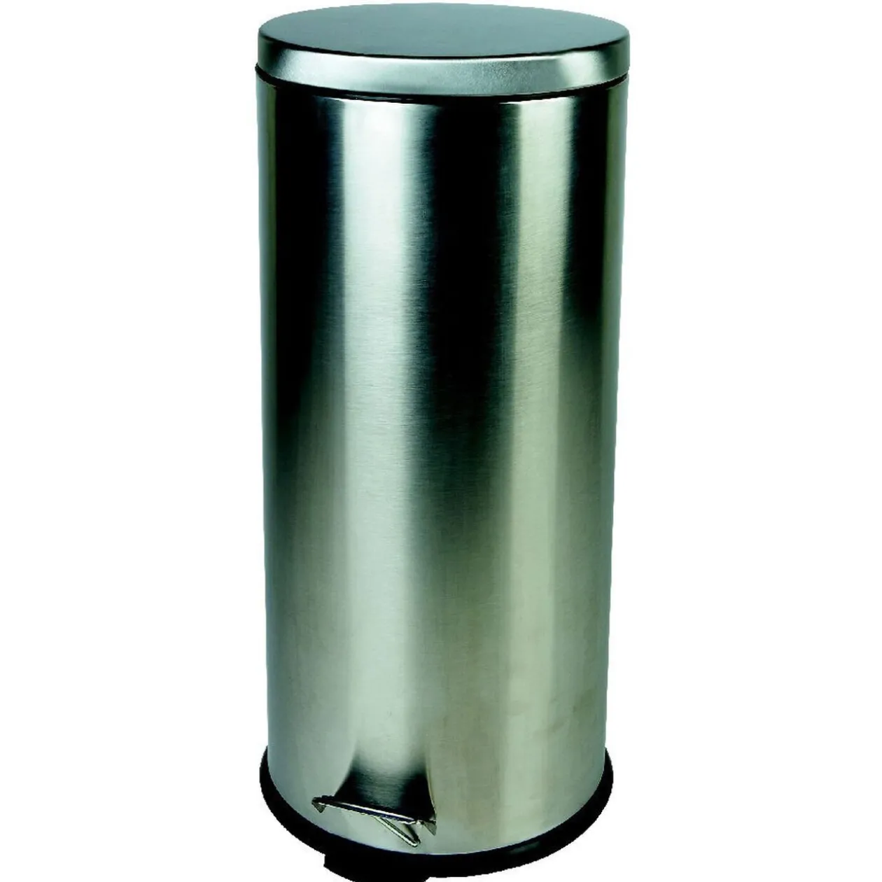Poubelle à pédale Inox 30 L grise