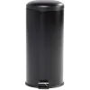 Poubelle à pédale métal noir 30 L