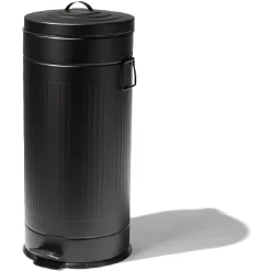 Poubelle à pédale noire 30 L