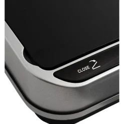 Poubelle automatique avec seau gris métallisé 40 L