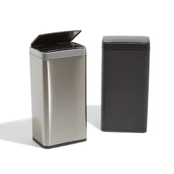 Poubelle automatique avec seau noir 40 L