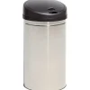 Poubelle automatique inox 28 L grise