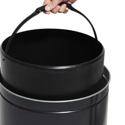 Poubelle automatique inox 28 L noire