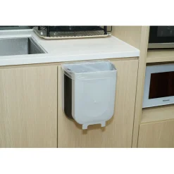 Poubelle de porte amovible et rétractable 9 L