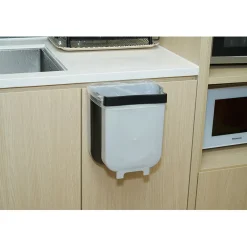 Poubelle de porte amovible et rétractable 9 L