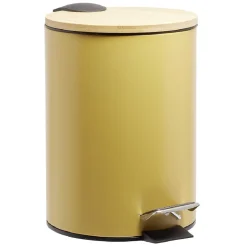Poubelle de salle de bain 3L jaune naturel
