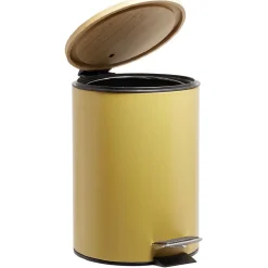 Poubelle de salle de bain 3L jaune naturel