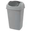 Poubelle grise à rabat 15 L