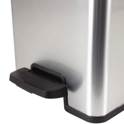 Poubelle grise slim à pédale 25 L