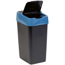 Poubelle 18L à couvercle basculant push up H43 cm
