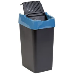Poubelle 18L à couvercle basculant push up H43 cm