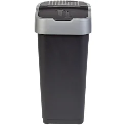 Poubelle 35L à couvercle basculant push up H51 cm