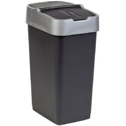 Poubelle 35L à couvercle basculant push up H51 cm