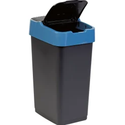 Poubelle 35L à couvercle basculant push up H51 cm