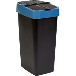 Poubelle 60L à couvercle basculant push up H67 cm