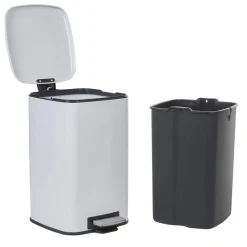 Poubelle pédale blanche 20 L