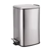 Poubelle pédale gris métallisé 20 L