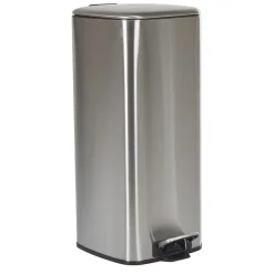 Poubelle pédale gris métallisé 30 L