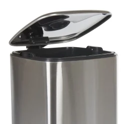 Poubelle pédale gris métallisé 30 L