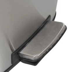 Poubelle pédale gris métallisé 30 L