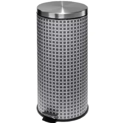 Poubelle ronde à pédale Dolce Vita carreau de ciment 30L