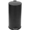Poubelle ronde à pédale noir 27 L
